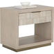 Akava 30.5 X 26 inch Light Wash / Gold Night Stand